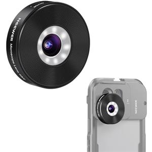 NEEWER Microscopio per Telefono 45X per Backplane Lente Filettato 17mm, Compatibile con SmallRig NEEWER Gabbia per iPhone Samsung con Adattatore per Obiettivo 17 mm, Compatibile con Sandmarc, LS-42