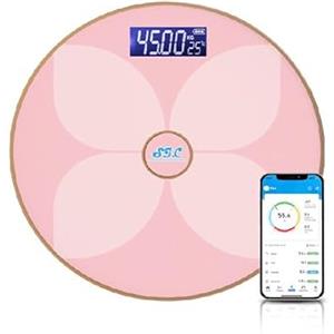S.I.C Bilancia pesapersone digitale, impedenza, connessione Bluetooth, sensore di precisione, professionale, ultra sottile, in vetro temperato, con schermo LCD, max 180 kg