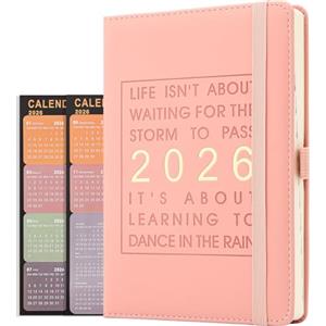 Holderzyi Agenda giornaliera 2026, diario accademico giornaliero per pagina, da gennaio 2026 a dicembre 2026, migliore agenda e calendario giornaliero per aumentare la produttività e la gratitudine, diario