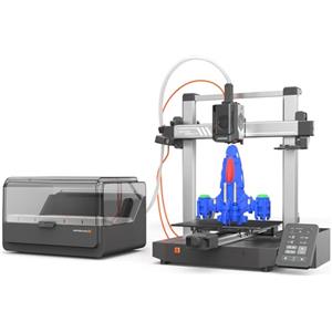 ANYCUBIC Kobra 3 V2 Combo Stampante 3D FDM, Stampa Multicolore (4-8 Colori), Asciugatura e Stampa, 600 mm/s ad Alta Velocità, Livellamento Automatico LeviQ 3.0, Lavoro con i Principali Filamenti
