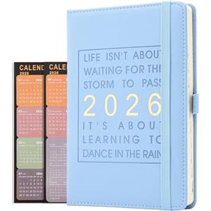 Holderzyi Agenda giornaliera 2026, diario accademico un giorno per pagina, da gennaio 2026 a dicembre 2026, la migliore agenda e calendario giornaliero per aumentare la produttività e diario di gratitudine