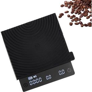 TIMEMORE Black Mirror Mini TIMEMORE, Bilancia Espresso con funzione di flusso, bilancia da caffè portatile, 2 kg/0,1 g, tappetino protettivo in silicone, nero