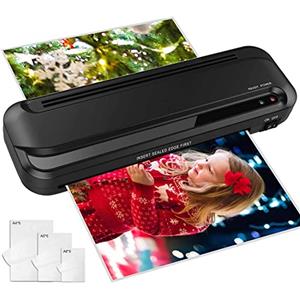 NAHKZNY Plastificatrice A4 A5 A6 Laminatrice a Caldo Foto Plastificatore Macchina Laminazione Velocità 220 mm/min In Formato con 15 Pouches per Ufficio Ristorante Casa Negozio