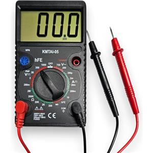 Terryshop74 Tester Multimetro Digitale Professione Cavi Puntali Multimeter, Tester Portatile Con Cavi Puntali