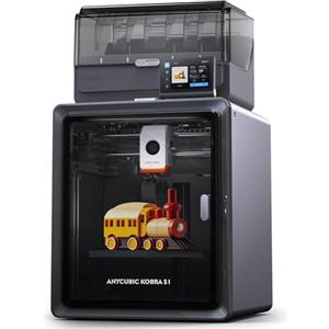 ANYCUBIC Kobra S1 Combo Stampante 3D, Stampa Multicolore, Asciugatura Durante la Stampa, Costruzione CoreXY, Livellamento Automatico LeviQ 3.0, Monitoraggio AI, Lavoro con i Principali Filamenti