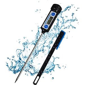 S.I.C Termometro Cucina Digitale Professionale, Termometri per Alimenti a Lettura Instantanea, Termometro Cucina Professionale, Termometro Alimenti, Barbecue, BBQ, Carne, Olio, Liquidi, Acqua, Latte Neonato