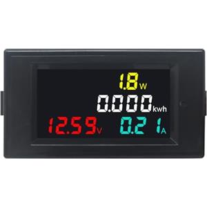KETOTEK Digitale Voltmetro Amperometro Wattmetro DC 14-600V 20A Tensione Amperaggio 4 in 1 Misuratore di Pannello Volt Amp Gauge Misuratore Contatore di Corrente Tester di Corrente di Tensione