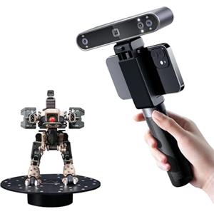 Revopoint POP 3 Plus Scanner 3D portatile per stampa 3D, Precisione da 0,04 mm, Scansione a colori per oggetti di media dimensione, Compatibile con Android/iOS/Win10 e 11/macOS, Standard