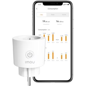 IMOU CE2P Smart Plug, Presa WiFi 16A con Monitoraggio dell'Energia, Monitor del Consumo Elettrico, Certificato MATTER, Controllo Remoto tramite App, Compatibile con Alexa & Google