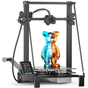 LONGER Stampante 3D LK5 Pro, di grandi dimensioni di stampa 30 x 30 x 40 cm, con touch screen da 4,3", open source, kit doppia ventola migliorata, precisione 0,1 mm, scheda madre a 32 bit