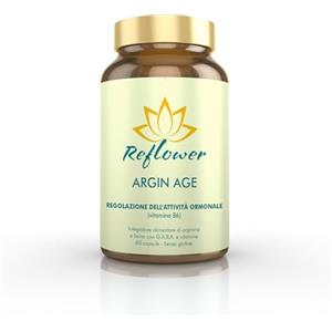 Reflower Argin age 60 cps - Integratore con Arginina per un Mirabile Effetto Anti-Age - Reflower