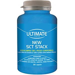 Ultimate Italia New SCT Stack Brucia Grassi Energizzante, Favorisce la Termogenesi, Aiuta a Bruciare più Calorie e Perdere Grasso - 120 Capsule