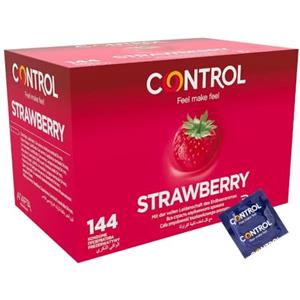 Control Strawberry preservativi aromatizzati alla fragola - 144 profilattici