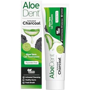 Aloe Dent Optima Naturals Aloedent Dentifricio Tripla Azione Carbone Attivo, 100 ml