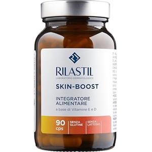 Rilastil Skin-Boost Integratore Alimentare a Base di Vitamine E e D, per Tutti i Tipi di Pelle, 90 Capsule