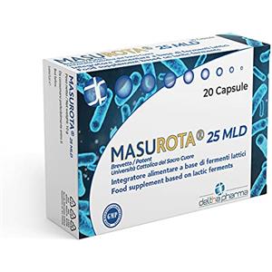 Masurota 25 Mld Masurota Probiotico 25 Miliardi cellule vive 9 ceppi con Inulina Brevetto con Università Cattolica Sacro Cuore - Policlinico Gemelli 20 caps