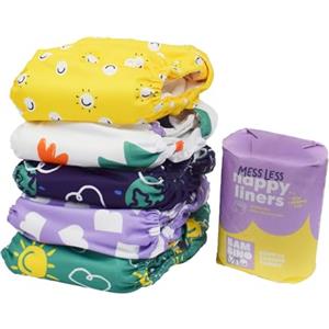 Bambino Mio, Pacchetto di pannolini lavabili, Il pacchetto di prova,100 vele e 5 strati, Coraggio