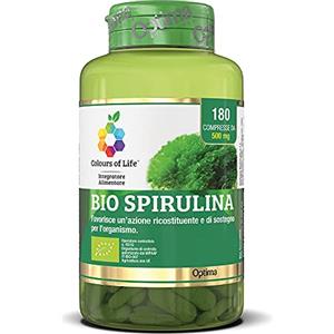 Colours Of Life Colours of Life Bio Spirulina - Integratore di Spirulina platensis da Agricoltura Biologica 180 compresse - 90 g