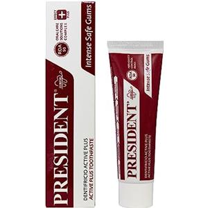 President DENTIFRICIO ACTIVE PLUS con Clorexidina. Ad Azione Astringente e Antiplacca, protegge Denti e Gengive da Infiammazioni, parodontite, stomatiti. RDA 50-30 ml