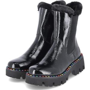 Rieker Y3350, Barca Chelsea Donna, Nero, 41 EU