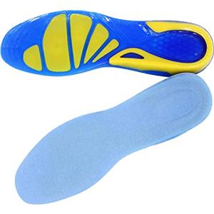 SOLO ACTFIT Solette in Silicone, Possono Essere Tagliate, Gel Solette Ortopediche Plantare Arch Support Sport per Camminare e Correre, per Uomini & Donne (43-45 EU)