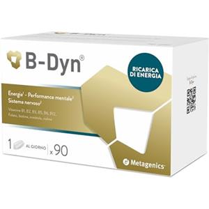 Metagenics B-Dyn - Sostiene il Sistema Nervoso, il Metabolismo dell'Omocisteina - Aiuta in Caso di Stanchezza - 90 compresse