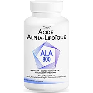 Line@Diet ALA 800 Line@diet | 60 compresse | ACIDO ALFA LIPOICO | compresse ad alto dosaggio | Vegan | Made in Italy