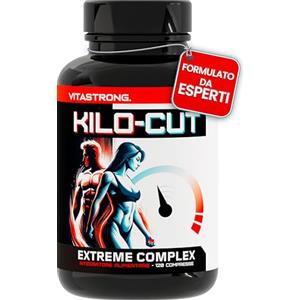 Vitastrong. Kilo-Cut Vitastrong Vegan, Integratore Dietetico Potente con Glucomannano, Garcinia, L-Carnitina, Matcha Polvere, Colina, Fico d'India e Cromo, Integratore Forte, Soluzione Keto di Nuova Generazione