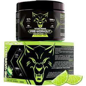 Vitastrong. Pre Workout Potente 300g, Preworkout Vegan con Vitamina B12, L Citrullina, Beta Alanina, Caffeina, Taurina, AstraGin, Vitastrong Pre Workout Made in Italy (24 Porzioni (Confezione da 1), Peach)