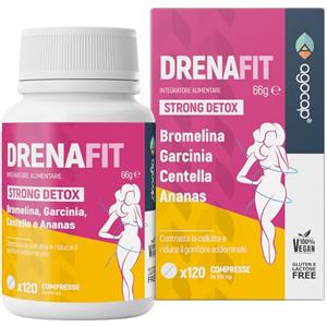 Agocap Dimagrante Forte Veloce Donna - Bromelina Forte e Ananas. Brucia Grassi Potente Veloci, Drenante Forte Dimagrante, EXTRA FORTE 120 cpr, Integratore per Dimagrire con Finocchio, Centella e Garcinia