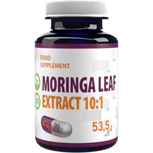 Hepatica Foglia di Moringa 5.000 mg, estratto 10:1 (500 mg), 90 capsule vegane, superfood ad alta resistenza per energia, immunità e vitalità, testato in laboratorio di terze parti