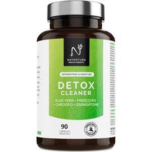 NATNATURA Detox dimagrante forte. Detox fegato e intestino. Migliora la tua digestione ed elimina le tossine. Formula potente con Aloe Vera, Carciofo e Finocchio. 90 Capsule Vegetali.