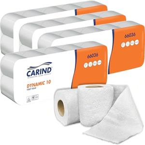 Sicignano Casalinghi Ingrosso Casalinghi Sicignano | Carta Igienica Confezione 120 Rotoli Dynamic, 2 Veli in Cellulosa, 104 Strappi, Lunghezza Fino A 12 Metri, Uso Casalingo Hotel Formato Famiglia Pacco