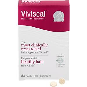 Viviscal - Integratori per capelli di massima forza - Confezione da 60 compresse (fornitura da 1 mese), la confezione può variare