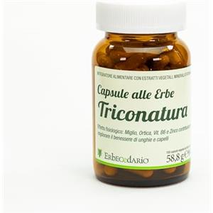 Erbecedario integratore capelli e unghie con biotina, miglio, ortica, zinco e msm 100 cps, Vitamine per capelli azione rinforzante - Made in Italy