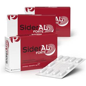 Pharmanutra SiderAL® Forte Integratore alimentare a base di Ferro Sucrosomiale® (30 mg), No Gusto metallico, Alta Tolerabilità, Alto assorbimento, No Glutine, No lattosio, 3 conf x 20 Capsule, Pharmanutra