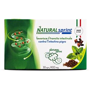NATURAL SPRINT,Transito Intestinale,Lassativo, Naturale,Stitichezza,Intestino Pigro,Metabolismo lento (30 unità, Compresse, (Confezione da 1))