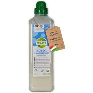 FEALTY - Detergente Robot Lavapavimenti non Schiumogeno - Detersivo per Robot Lavapavimenti Parquet - 1000 ml fino a 44 Lavaggi - Formula Concentrata e Sostenibile per una Pulizia Senza Aloni