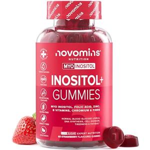 Novomins Gommose PCOS Novomins - Integratore per l'Equilibrio Ormonale Femminile - Con Myo-Inositolo, Folato, Zinco, Vitamina B12, B6 e Cromo - 60 Gommose Vegane - Più Gustose di Compresse o Polveri