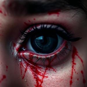 Costumed Lenti a contatto nere colorate e certificate - Lenti a contatto giornaliere spettrali per Halloween e Carnevale - Senza prescrizione medica - Vampiro e Dracula (nere)