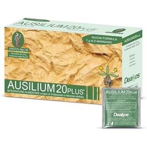 Deakos Ausilium 20 Plus - Integratore Cistite Donna con D Mannosio, Morinda Citrifolia e Potassio - Senza Glutine, Lattosio, Conservanti - 20 Bustine con Aroma