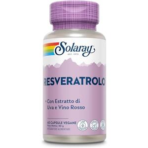 Solaray - Resveratrolo Complesso - 60 Capsule Vegane - Integratore di Poligono Giapponese con Buccia e Semi d'Uva ed Estratti di Vino Rosso - Testato in Laboratorio