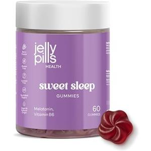 Jelly Pills Melatonina e Vitamina B6 - 60 Gummies Vegane - Senza Zuccheri Aggiunti - Gusto Mora - 0,5 mg per Gummy - Senza Glutine e Lattosio