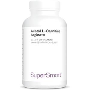 Supersmart Acetyl L Carnitine Arginate - Aiuta la produzione di energia cellulare - Neuroprotezione - Brucia grassi - Stimolatore di energia - Vegano - Supersmart