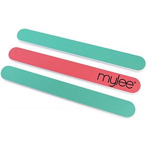 Mylee Lima per unghie doppia (confezione da 3) - Lima professionale per manicure, Modella, sagoma e ripara, Grana 180/240, Adatta per unghie acriliche, naturali e smalto gel semipermanente