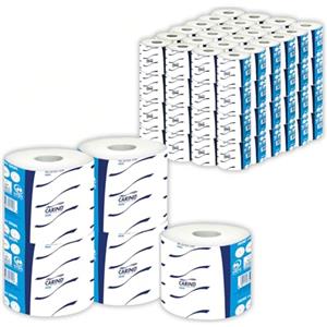 Sicignano Casalinghi Ingrosso Casalinghi Sicignano | Carta Igienica Fascettata Confezione da 24x4 Rotoli, 140 Strappi 2 Veli in Cellulosa, Lunghezza fino a 17 m, Uso Casalingo Hotel Formato Famiglia Pacco