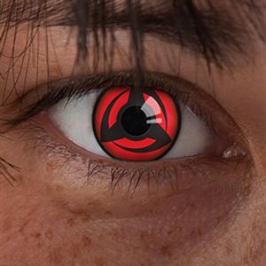 aricona Kontaktlinsen lenti a contatto aricona - Lenti a contatto Sharingan Mangekyou di Kakashi - Lenti a contatto colorate senza prescrizione medica per cosplay, carnevale, feste in maschera e costumi di Halloween, 2 pezzi