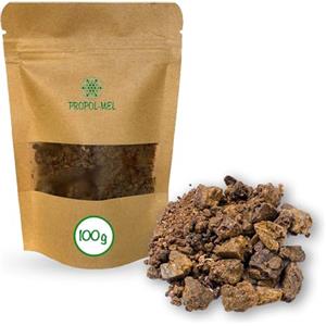 Propol-mel Propoli pura in polvere x 100g. Propolis 100% naturale. Propoli non trattata né riscaldata, proveniente direttamente dall'apicoltore. Riceverai un disco piatto (la polvere compatta è una resina).
