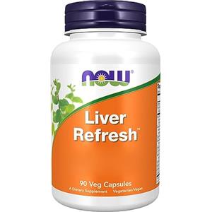 Now Foods, Liver Refresh con Cardo Mariano, Schisandra e Molto Altro, 90 Capsule vegane, Testato in Laboratorio, Senza Soia, Senza Glutine, Vegetariano, Non OGM