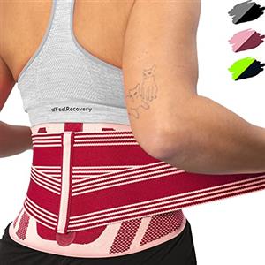 Feel Recovery Fascia Lombare Supporto Schiena - Supporto Lombare per Uomo e Donne - Bustino Posturale per Sciatica, Ernia al Disco, Scoliosi - Cintura Elastica di Sostegno